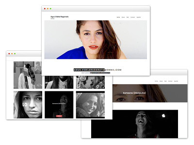 Website - Agus Videla Actress actress design graphic design portfolio ui ux web web design website wordpress