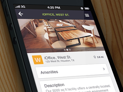 iOffice mobile app detail view