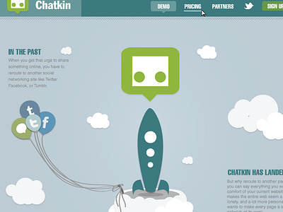 Chatkin | Home page teaser balderdash balderdash design chat chatkin graphic inspiration simplicity user experience user interface web design