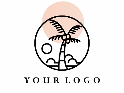 a stylish monoline palm logo animation design fashion graphic design illustration logo logo concept monoline motion graphics simple ui