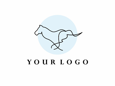 running horse in monoline sophisticated logo concept elegance equistrian logo horse horse logo line art logo logo horse mature monoline logo simple logo sophisticated logo