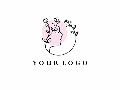 lady beauty leaf in sophisticated logo concept. beauty and fashion branding fashion logo healthy logo logo concept minimalist sophisticated