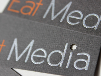 Eat Media Business Cards, Printed! business cards engraved laser cut
