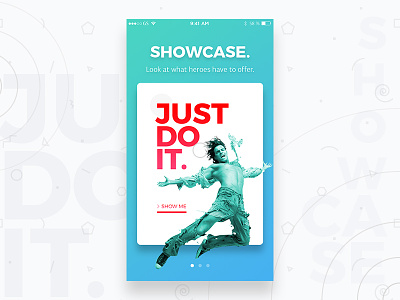 Just do it. - Lugo App application just do it minimal mobile app showcase ui user interface