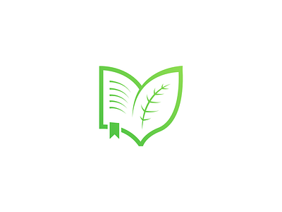 Leaf & Book - Logo app app icon book daily inspiration icon inspiration leaf logo