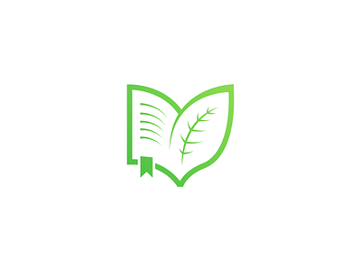 Leaf & Book - Logo by Mert Kahveci on Dribbble