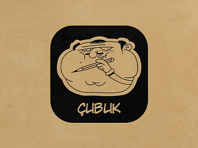 Çubuk - App Icon app icon application cartoon comic draw ios logo