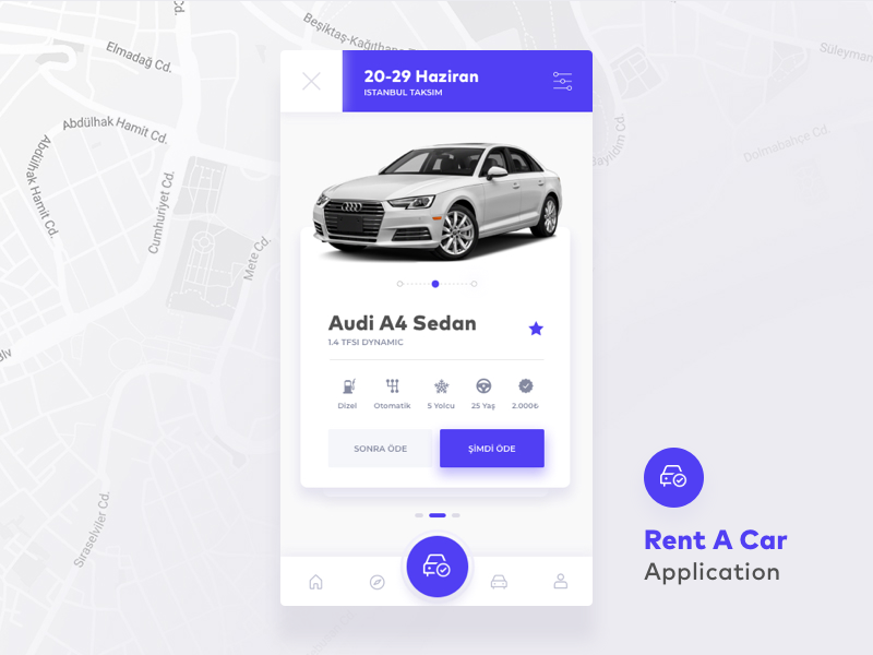 Rent A Car Car Details Screen by Mert Kahveci on Dribbble