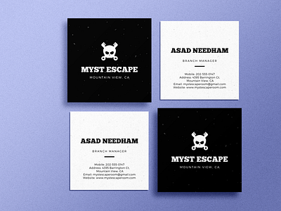 Myst Escape Business Cards