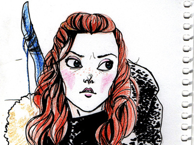 Ygritte sketch comics drawing gameofthrones girl got ink pencil sketch ygritte
