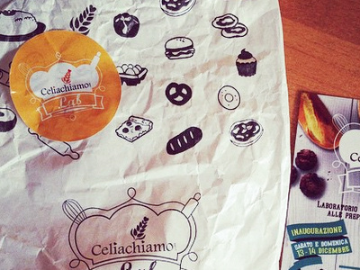 Packaging Celiachiamo Lab bakery bag bakery brand food packaging
