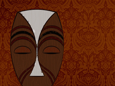 Tribal Mask adobe african illustration illustrator mask pattern texture tribal vector victorian