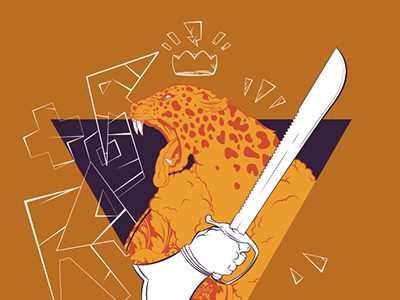 ROAR adobe crown illo illustration jaguar roar triangle vector