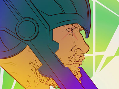 Thor Ragnarok Tribute adobe color illo illustrator ragnarok thor tribute vector