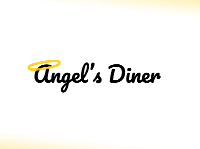 Angel's Diner logo typography