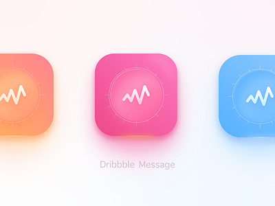 APP ICON app dailyui design draft dribbble gradient icon message sketch ui