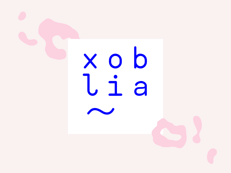 Xoblia branding logo podcast