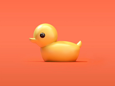 160219 Ducky 3d ducky render yellow