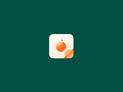 Orange Icon app branding design fruit icon illustration logo minimal orange ui ux vector
