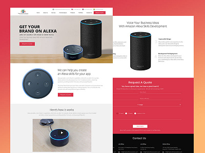 Alexa Apps Landing Page alexa amazon alexa landing page skill ui voice assistant