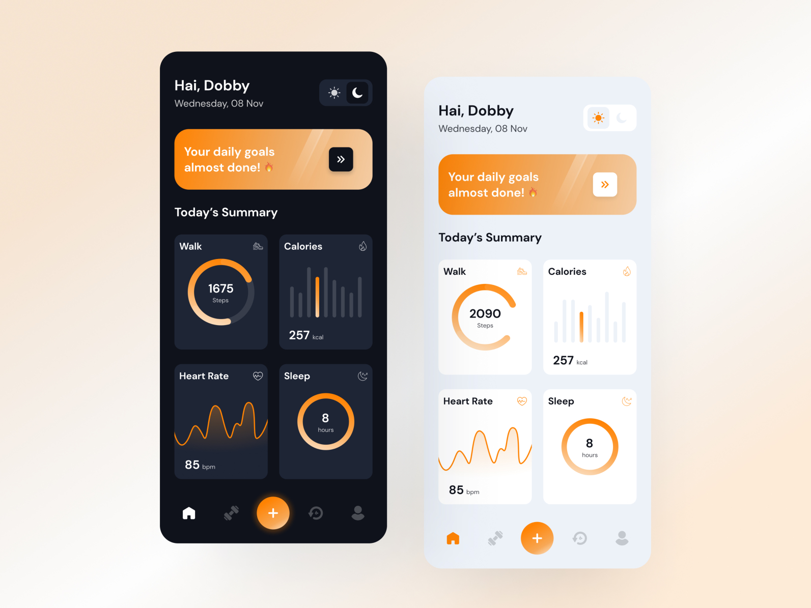 Health Tracking App by Delila Fauziyyah Septarini on Dribbble