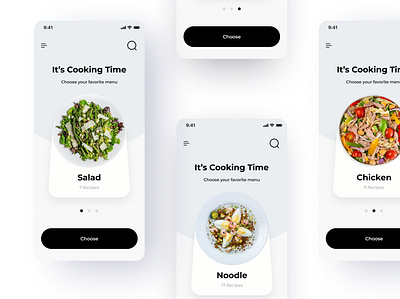 Food Receipt App app design food receipt ui ux