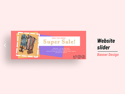 Website Slider app branding design illustration typography ui vector