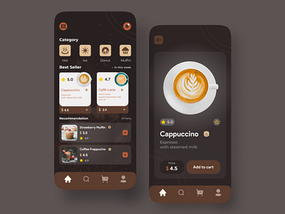 Coffee Shop Mobile App by Wildan on Dribbble