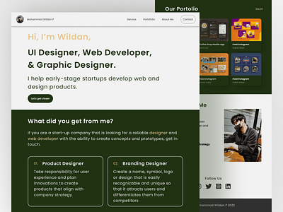 Portofolio Website - Muhammad Wildan P personal website portofolio website web design website