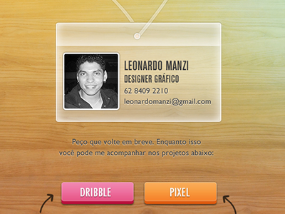 New Page avatar badge brasil brazil card glass manzi pixel portfolio transparent website wood