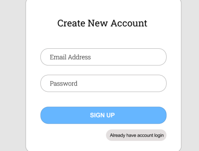Molequilizer - Sign Up Modal create an account signup ui