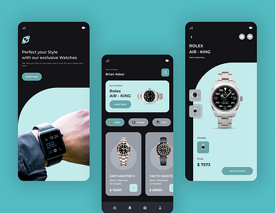 Ecommerce Watch agency app branding design digital ecommerce il illustration mobile online online shop shop ui uiux ux watch