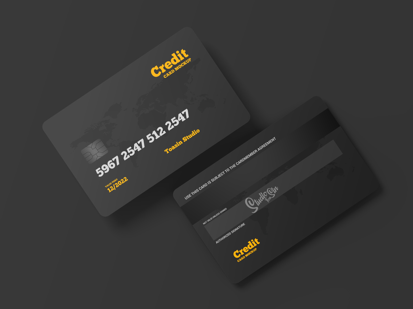 Download Credit Cards Gift Cards Psd Mockup By Toasin Studio On Dribbble PSD Mockup Templates