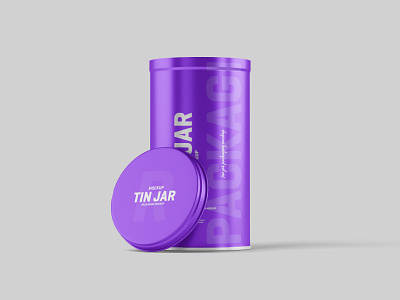 Tin Jar Packaging Mockup