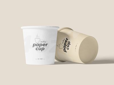Paper Coffee Cup Mockup - 4oz brand branding coffee cup design illustration logo mock up mock-up mock-ups mockup mockups packaging paper presentation psdmockup ui