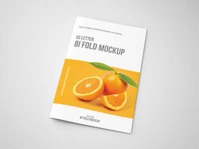 Bi-Fold Brochure Mock-Up - US Letter bifold bifold mockup brochure mock ups mockup mockups photorealistic photoshop print mockup psd mockup us letter