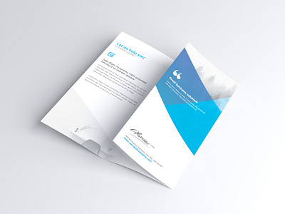 A4 Trifold Brochure Mock-Ups