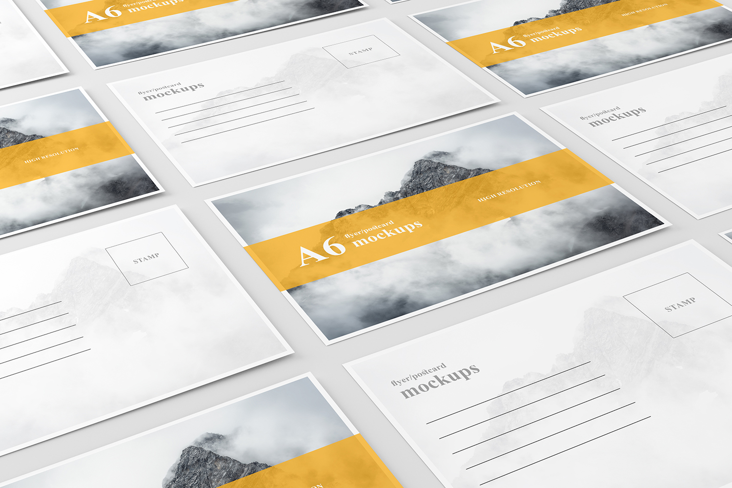 Download A6 Flyer / Postcard Mock-Up by ToaSin Studio on Dribbble