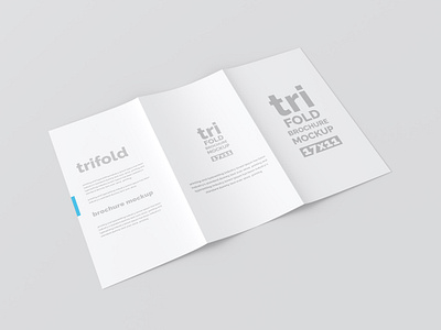 Download 17x11 Trifold Brochure Mockup By Mockupnest On Dribbble