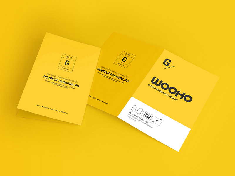 Us Letter Bifold Brochure Mockup by Mockupnest on Dribbble