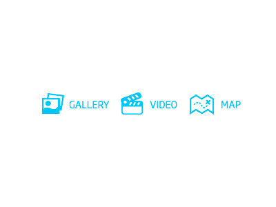 Icons gallery icons map video