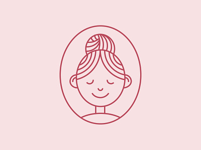 Identity for webshop grandma grandmother granny icon illustration logo