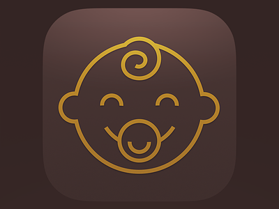 Something is coming... app appicon baby boy girl icon illustration