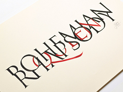 Bohemian Rhapsody calligraphy poster