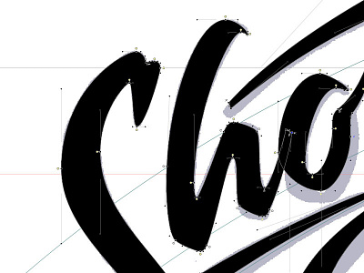 WIP brand brush pen calligraphy handwritten lettering logo typography