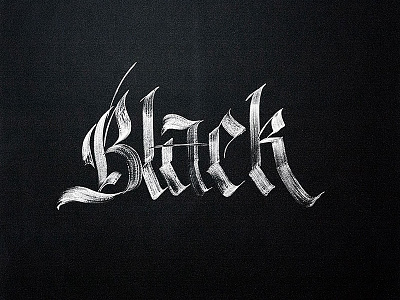 “Black” (…letter, …board)