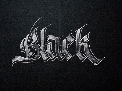Black on Black blackboard calligraphy chalk design chalk typography lettering typography