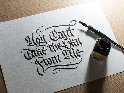 Calligraphy for tattoo, vs 1 blackletter calligraphy lettering tattoo typography