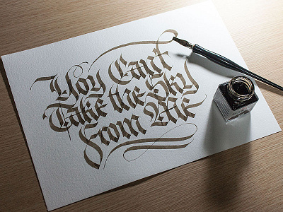 Calligraphy for tattoo, vs 2 blackletter calligraphy lettering tattoo typography