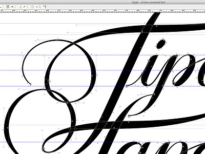 Tipos&Tapas – FontLab time calligraphy classic type copperplate lettering typography